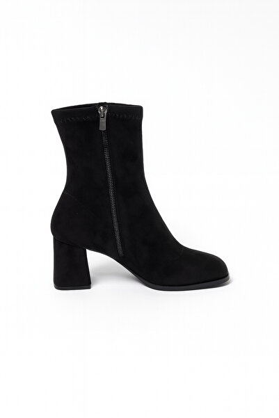 Giydim Gidiyor Mouni Süet Bot Siyah