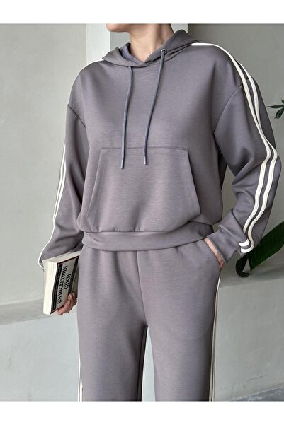 Laluvia Füme Çift Biyeli Alt Üst Eşofman Takımı