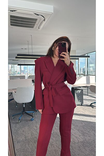 Laluvia Bordo Kampal kabát nadrág szett