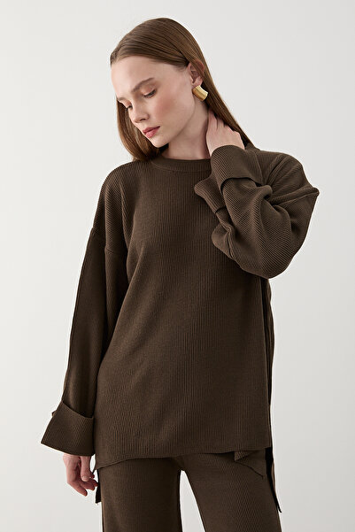 Laluvia Barna széles kötöttáru szett - 4587