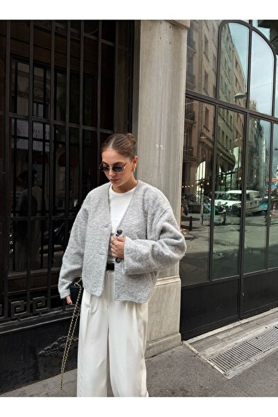 Laluvia Černá bunda z drcené vlny - 1011