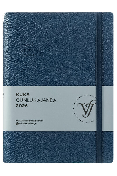 Victoria's Journals Kuka 2026 Daily Agenda A5 (14X21Cm) Flexible Cover Ivory 80Gr.
