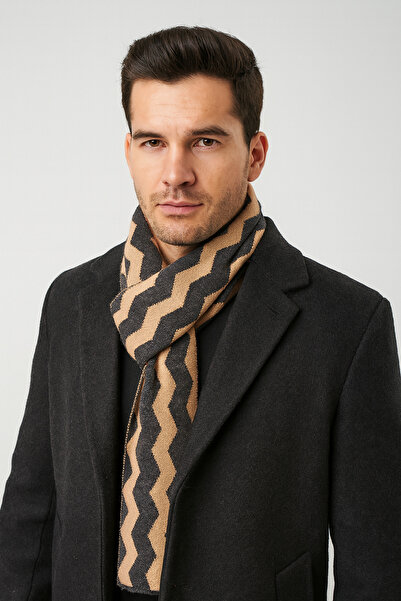 Sebir Moda Eșarfă tricotată cu model în zig-zag