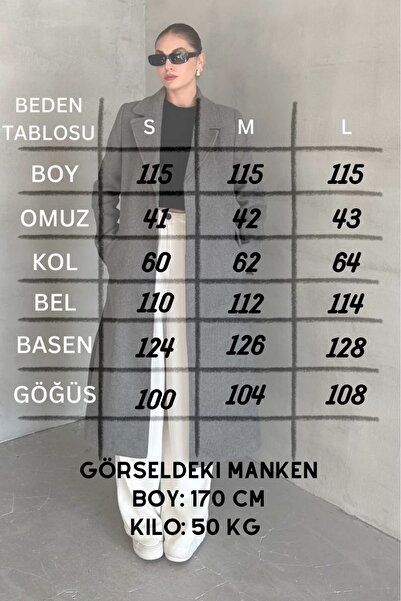 Laluvia Hnědý kabát Pria Long Stamp - 7059