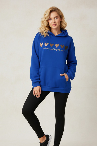 UNCİA OUTDOORS Unisex Oversize με κουκούλα και στάμπα