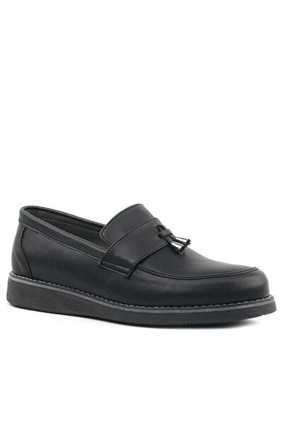 Rakerplus Pantofi clasici pentru copii Loafer negru mat