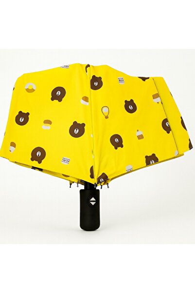 Toptancı Amca 8 Telli Tatlı Ayıcık Model Şemsiye Yağmur Şemsiyesi Katlanır Şe...