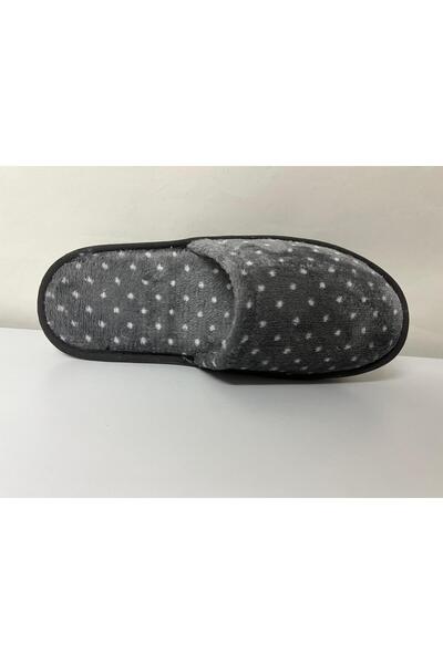 Eylül Spor Imported Bowl Slippers Dotted Gray