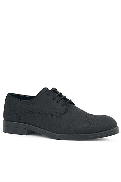 Rakerplus Black Lace-Up Suit Classic Children's Shoes