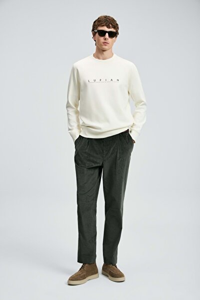 Lufian 112030177 Cooper Erkek Sweatshirt BEYAZ