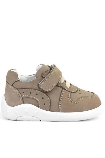 Rakerplus Genuine Leather Anatomical Sand Color Baby Sports Shoes
