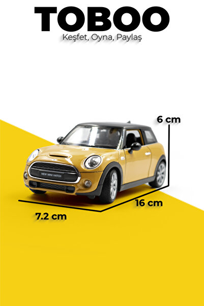 shop New MINI Hatch 1:24 Welly Diecast Metal Model Araba 16cm VolcanicOrange