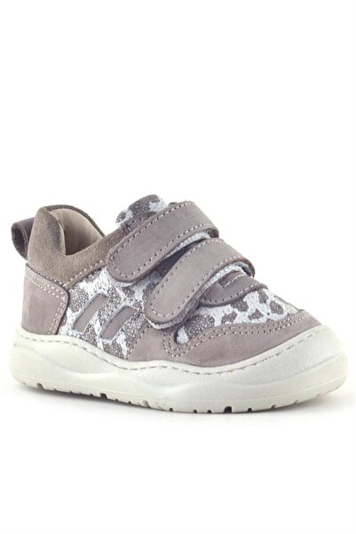 Rakerplus Schaggy Genuine Leather Beige Patterned Baby Sneakers
