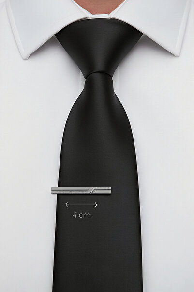 Milleniva Slim Striped Tie Clip