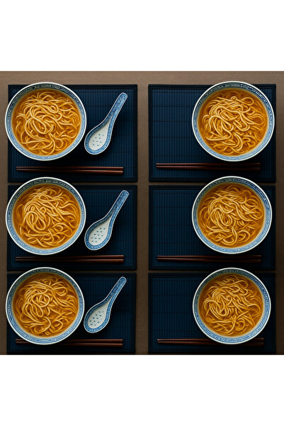 ŞIK VE MUTLU Noodle Ramen Çorba Kasesi 12 Parça
