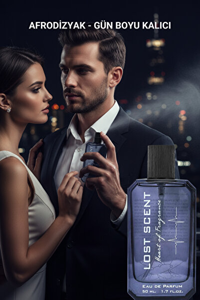 Lost Scent Aphrodisiaque Etkili Kalıcı Favori Erkek Parfüm Black Edp 50ml
