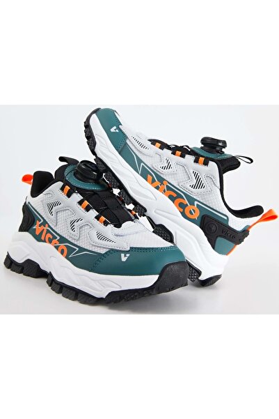 Vicco Bard Smart Lacing Mechanism Orthopedic Children's Sports Shoes Green