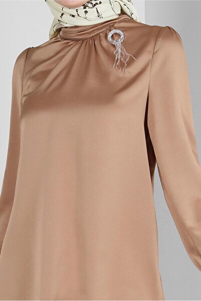 Alvina STONE DETAILED CUFFS BUTTONED BLUZ 43538