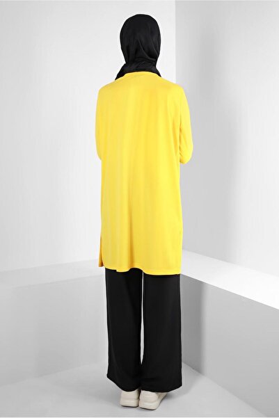 Alvina Pocketed Metal Accessory Tracksuit Tunik - 43885