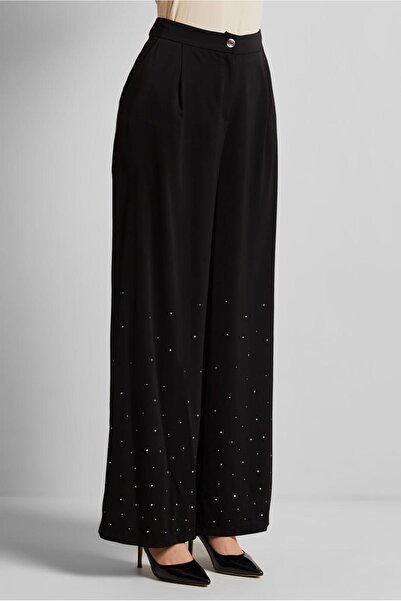 Alvina Taşlı Geniş Paça Pantolon 70750