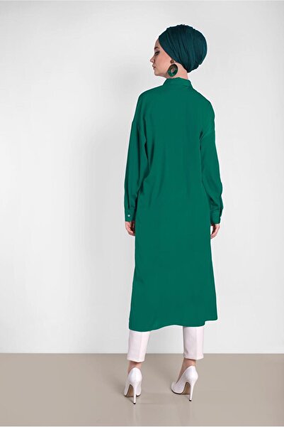 Alvina Buttoned Tunic with Side Slips 4435
