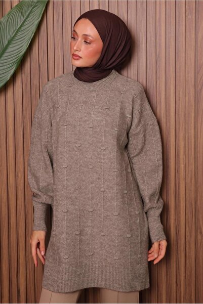 TRENDTESETTÜR Women's Mink Knit Tunic t 6107