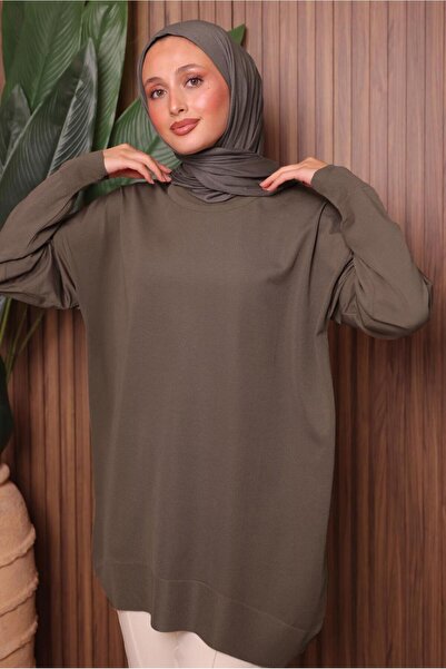 TRENDTESETTÜR Women's Mink Knit Tunic t 1007