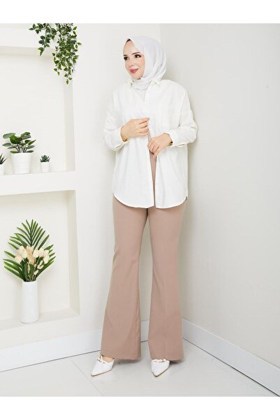 GÖZDE GİYİM ΙΣΠΑΝΙΚΟ ΠΑΝΤΕΛΟΝΙ ΜΕ ΕΛΑΣΤΙΚΗ ΜΕ ΑΠΟ ΤΗ ΜΕΡΗΣ