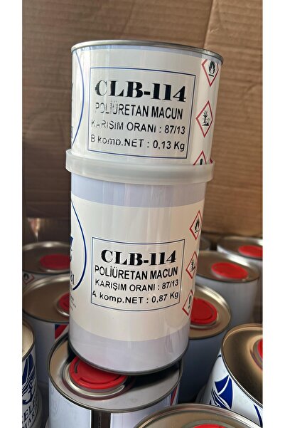 DIGERUI Çelebi Purpox Marine Pu 114/a Tekne Macunu Takım 1 Kg