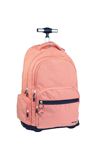 Milan Girls' PINK trolley school bag,