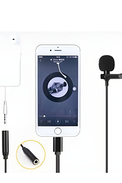 Genel Markalar ZR255 Jh043A Jack Kulaklık Girişli Kablolu Mikrofon