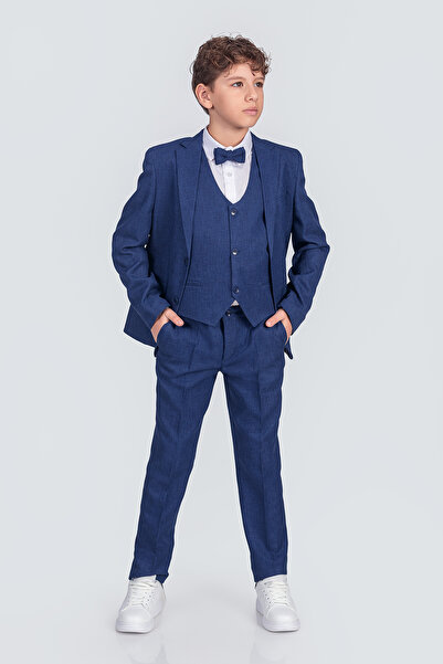 Zaziko Kids Smoking pentru băiat (JACHETĂ-VESTĂ-CĂMĂȘĂ-BUTĂ-PANTALON) Te 4000