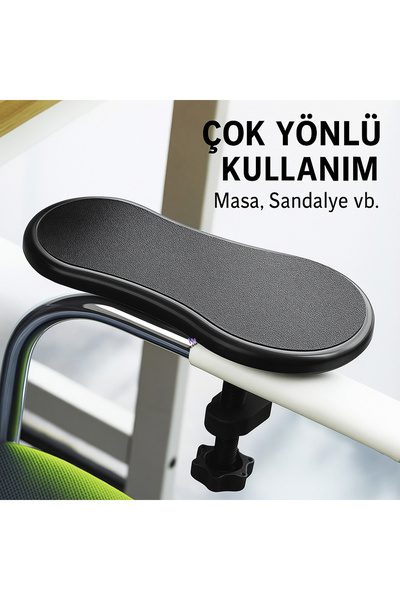 Dexmon Ayarlanabilir Masa Üstü Kol Bilek ve Dirsek Desteği Döner Ergonomik Mouse Klavye Pc Kol Dayama Pedi