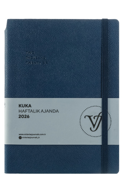 Victoria's Journals Kuka 2026 Weekly Agenda A5 (14X21Cm) Flexible Cover Ivory 80Gr.