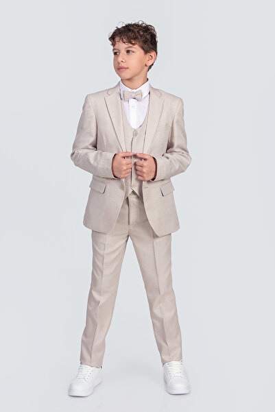 Zaziko Kids Boy's Tuxedo (Jacket-Vest-Shirt-Bow-Tie-Pants) Te 4000