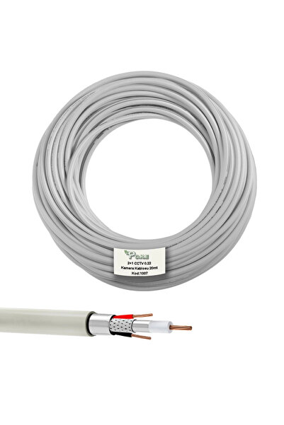 POLAXTOR Kamera Kablosu 2+1 Cctv 0.22 20mt Cablecable
