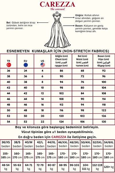 CAREZZA Elysia - Drapeli Taş İşlemeli Abiye - Turkuaz
