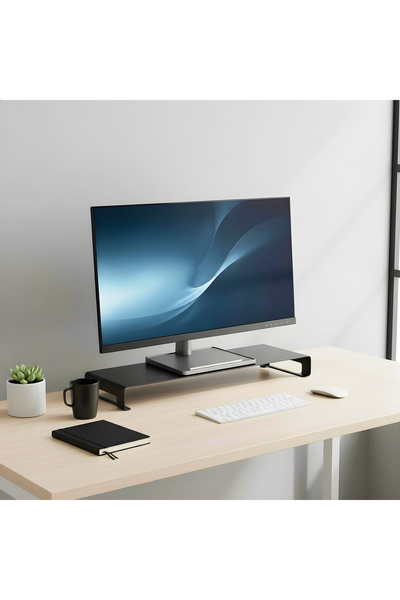 Prexua Riser Desktop Monitor Stand - Monitor Riser - Black - Large - Rsr8050Bl