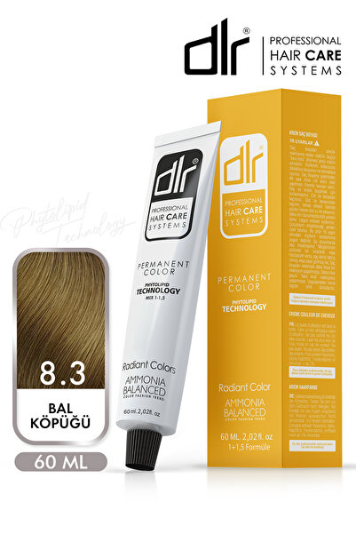 Color Saç Boyası 60ml 8.3 Açık Dore Kumral - Profesyonel Kuaför Kalitesinde Renk Ve Parlaklık!