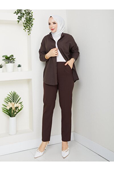 GÖZDE GİYİM BELİ LASTİKLİ HAVUÇ PANTOLON