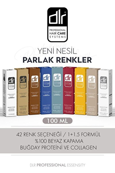 DLR Kalıcı Saç Boyası 60ml 9.1 Küllü Sarı - Yoğun Beyaz Kapatma-Renk ve Parlaklık