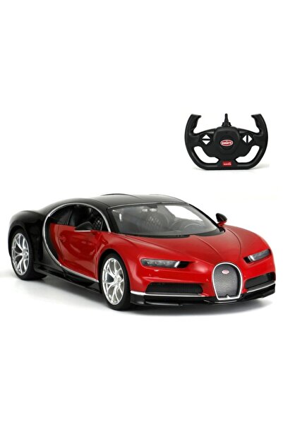 Sunman 1:14 Bugatti Chiron Uzaktan Kumandalı Işıklı Araba - Kırmızı-siyah