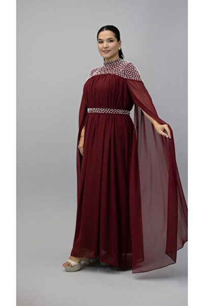 CAREZZA Magnolia - İnci Taşlı Pelerin Kol Abiye