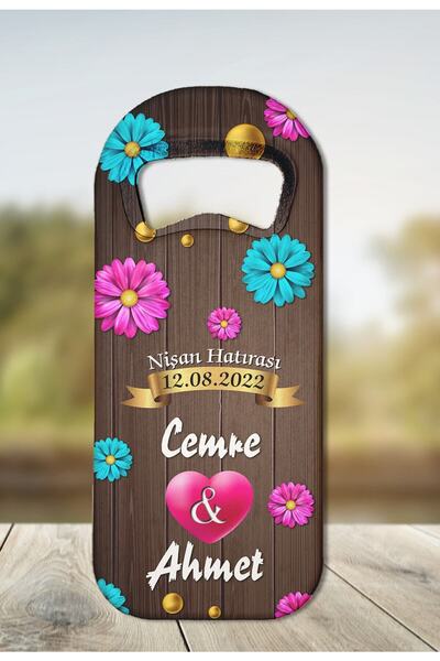 DeryalarPromosyon 10 Adet Kişiye Özel Kalıcı Baskı Hatıra Magneti Düğün Nişan...