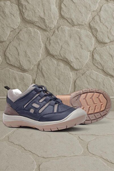 Rakerplus Genuine Leather Black Sand Lace-Up Children's Outdoor Shoes