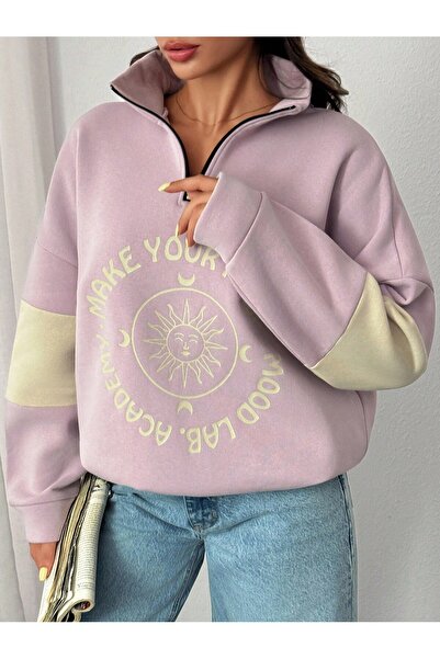Mood Lab Fermuar Detaylı Sweatshırt