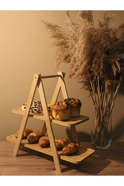 Paganca 2-Tier Bamboo - Multi-Purpose Stand Presentation Organizer