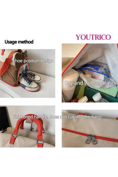 Youtrico Sports Bag - Travel Shoulder Strap Hand Suitcase