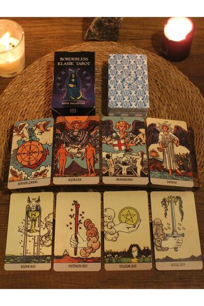 Paganca Klasik Borderless Tarot Destesi 78 Kart - Arındırma Kesesi Hediyeli
