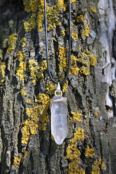 Paganca كريستال الكوارتز قلادة الطاقة الروحية